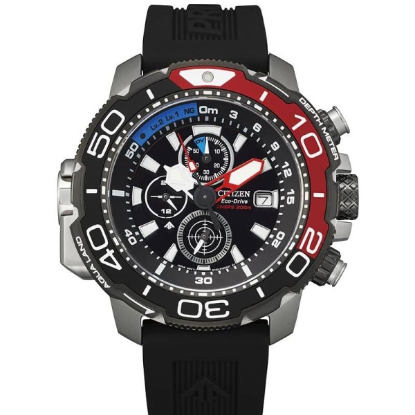 CITIZEN BJ2167-03E ECO-DRIVE PROMASTER MARINE SS DEEP METER