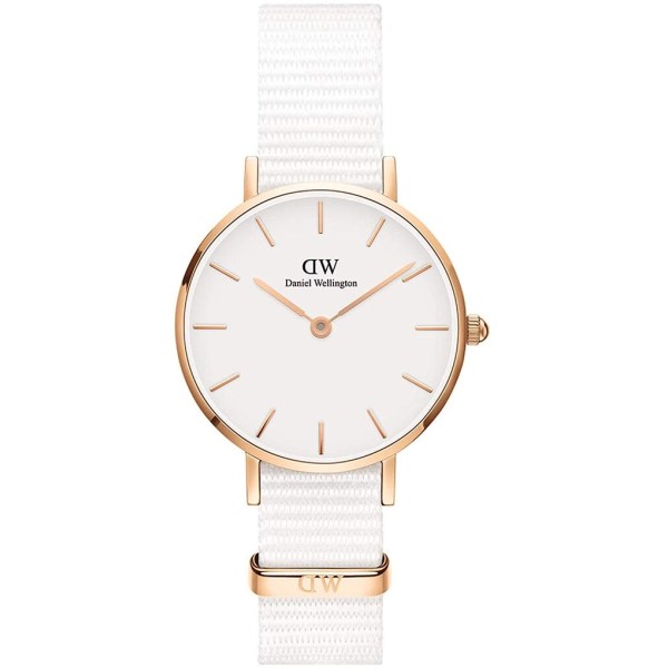 DANIEL WELLINGTON DW00100311 PETITE WHITE NATO ROSE GOLD