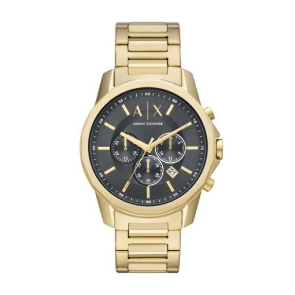 Reloj Armani Exchange Caballero Banks Acero Dorado 44mm Ref: AX1721