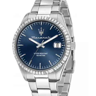Reloj Maserati Caballero Competizione Acero Esfera Azul 43mm Ref: R8853100029