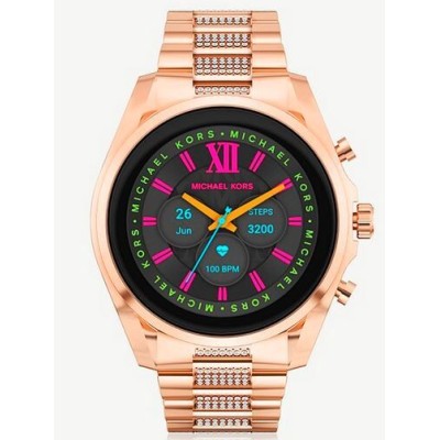 Reloj mk access gen6 bradshaw pavé rose gold tone smartwatch Ref. MKT5135