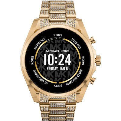 Reloj mk access gen6 bradshaw pavé  gold tone smartwatch Ref. MKT5136