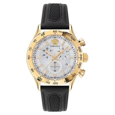 Reloj Versace Caballero Hellenyium Chrono Acero PVD Dorado 43mm Ref: VE2U00222