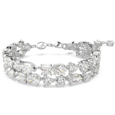 Pulsera Swarovski Mesmera Cortes Mixtos Blanco Rodiado Ref: 5669927