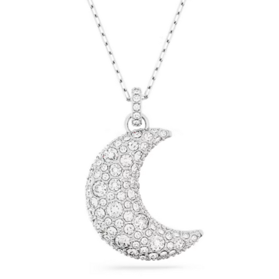 Colgante Swarovski Sublima Luna Blanco Baño De Rodio Ref: 5666181
