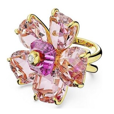 Anillo Swarovski Double Shank Pink/Gos 58
