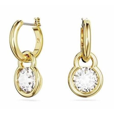 Pendientes Swarovski Dextera Baño Oro y Cristal Blanco 5666023