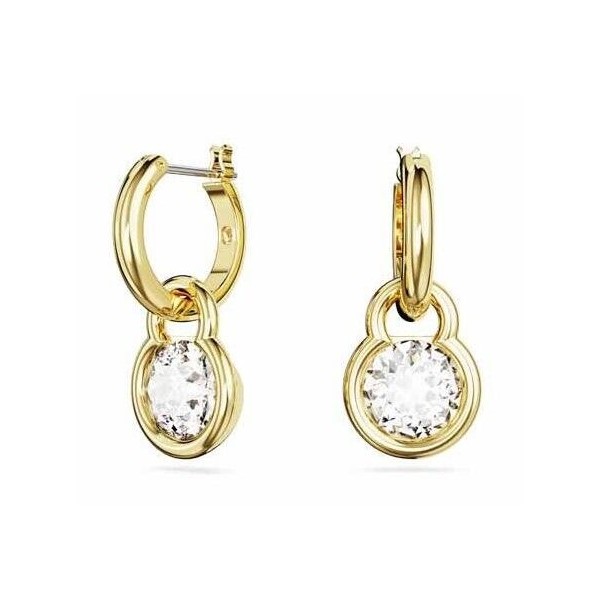 Pendientes Swarovski Dextera Baño Oro y Cristal Blanco 5666023