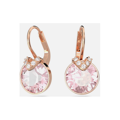 Pendientes Bella V Talla redonda, Rosas, Baño tono oro rosa Swarovski Ref.5662114
