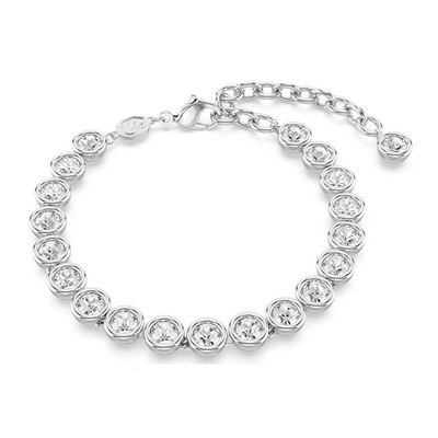 Pulsera Swarovski Imber Tennis, Talla redonda, Blanca, Baño de rodio  Ref.5682666
