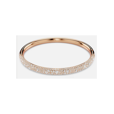 Brazalete Meteora, Pavé nieve, Blanco, Baño tono oro rosa Ref.5688611