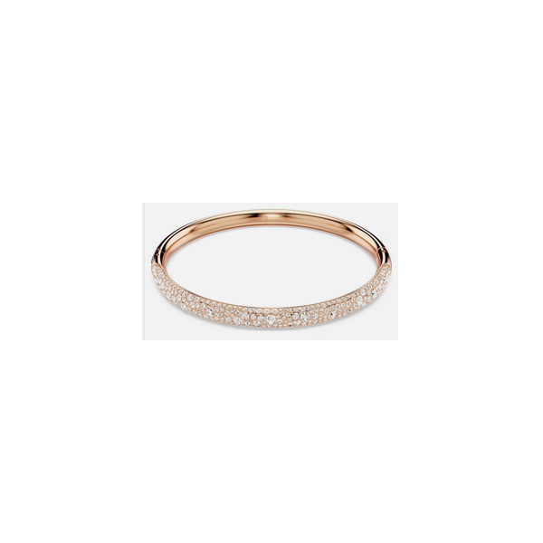 Brazalete Meteora, Pavé nieve, Blanco, Baño tono oro rosa Ref.5688611