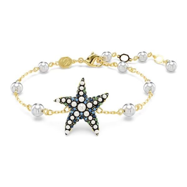 Pulsera Idyllia Crystal Pearls Estrella De Mar Multicolor Baño Tono Oro Ref: 5684398