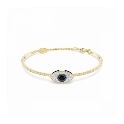 Pulsera Swarovski Mujer Symbolica Ojo Turco Azul Baño Tono Oro Ref: 5692171