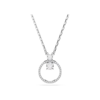 Colgante Swarovski Constella Pavé, Talla Redonda, Blanco, Baño De Rodio Ref: 5692261