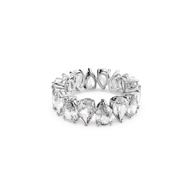 Anillo Matrix Vittore, Talla pera, Blanco, Baño de rodio Ref.5572824