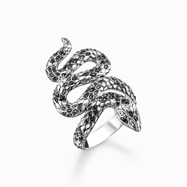 Anillo Thomas Sabo ennegrecida serpiente Ref. TR2418-643-11 54