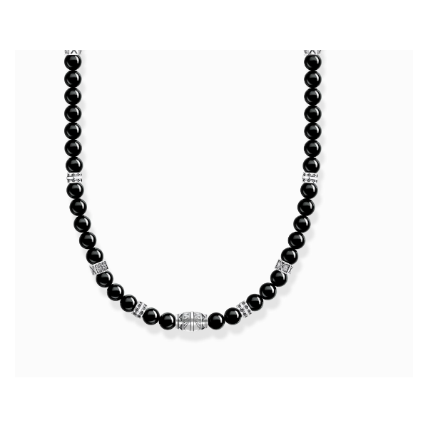 Cadena Thomas Sabo Con Negras Ónix Beads Plata Ref: KE2180-507-11-L50