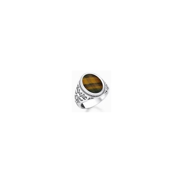 Thomas Sabo. Anillo para Hombre Plata de Ley 925 Ref. TR2454-950-1-58