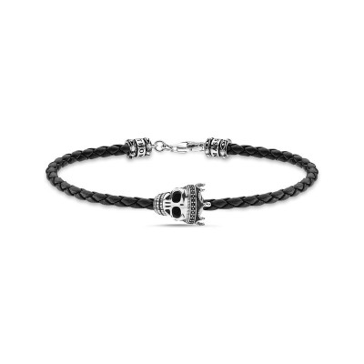 THOMAS SABO A2014-805-11-L19 CUERO NEGRO CALAVERA