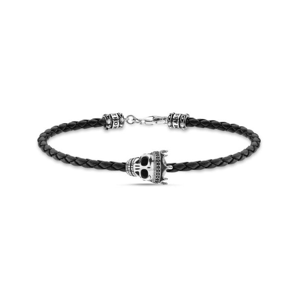 THOMAS SABO A2014-805-11-L19 CUERO NEGRO CALAVERA