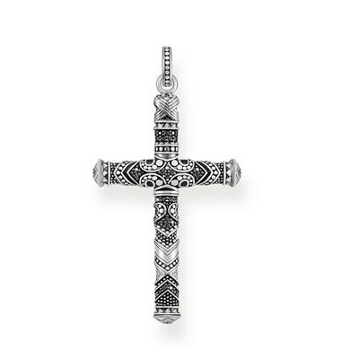 Colgante Thomas Sabo Caballero Cruz Maorí Pequeña Plata De Ley Ref: PE772-643-11