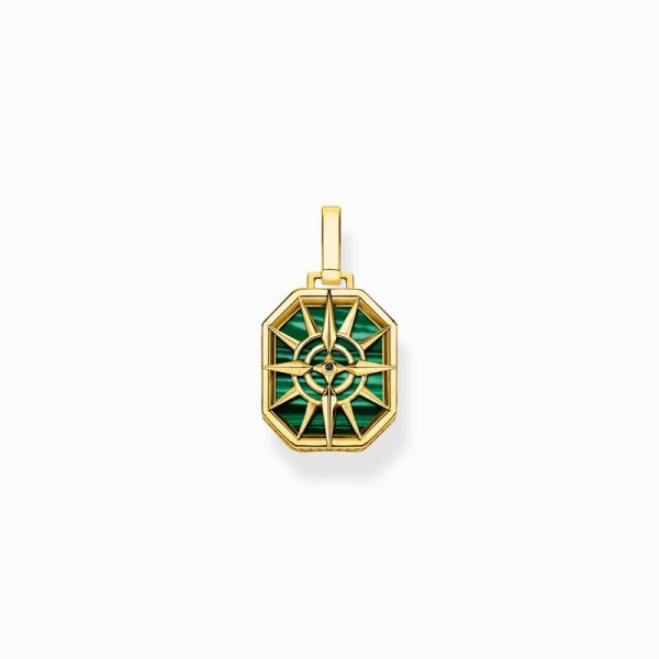 Colgante Thomas Sabo brújula estrella verde Ref. PE911-140-6