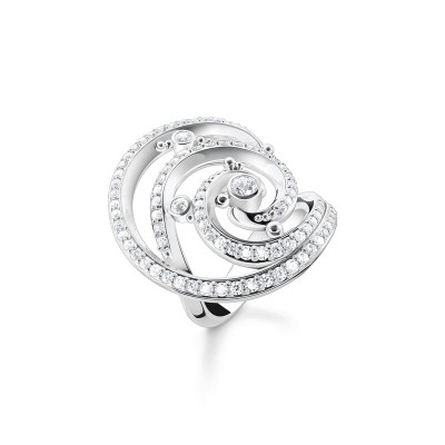 Thomas sabo anillo mujer ola con circonitas Ref: TR2379-051-14