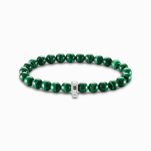 Pulsera Thomas Sabo Charm piedras verdes Ref. X0284-475-5-L