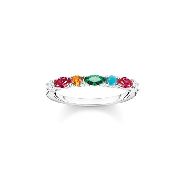 THOMAS SABO TR2341-477-7-52 PIEDRAS DE COLORES PLATA