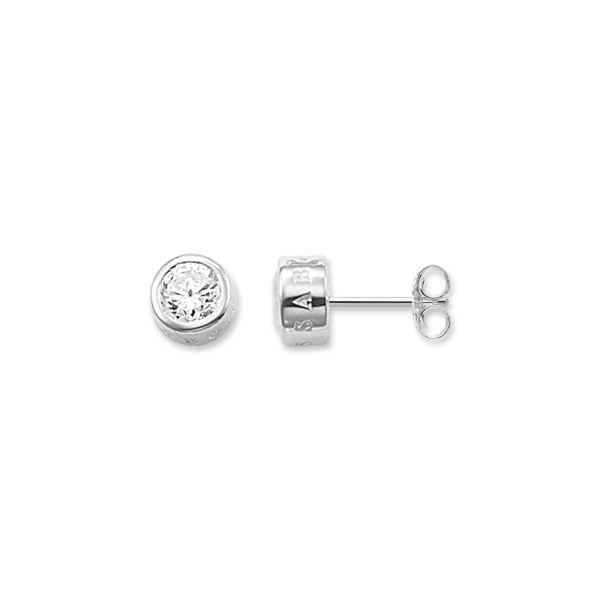 Pendientes Thomas Sabo Piedra Blanca Grande Ref: H1670-051-14