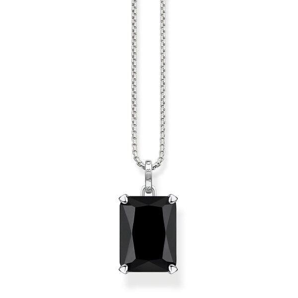 Thomas Sabo colgante cadena piedra negra Ref. KE1957-698-11-L50V