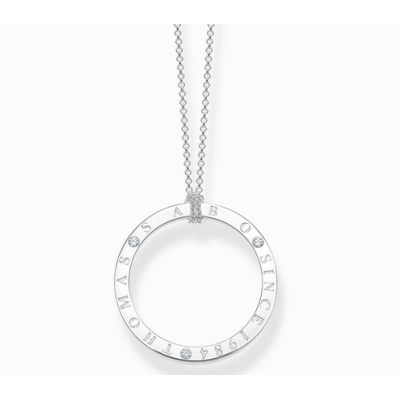 Cadena Thomas Sabo Círculo Con Piedras Blancas Plata Ref: KE1877-051-14-L90