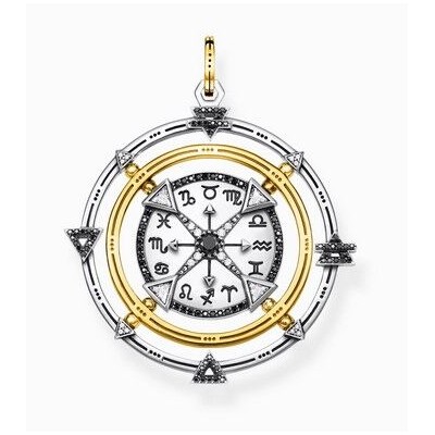Colgante Thomas Sabo Caballero Amuleto Elements of Nature Negro-Oro Ref: PE906-849-7