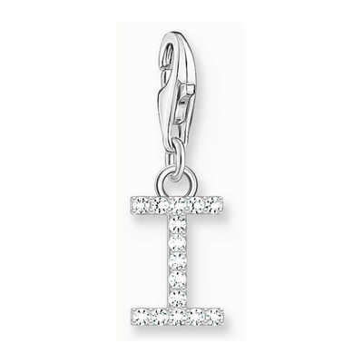 Thomas Sabo Colgante Charm letra I con piedras blancas plata Ref. 1948-051-14