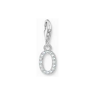 Thomas Sabo Colgante Charm letra O con piedras blancas plata Ref. 1952-051-14