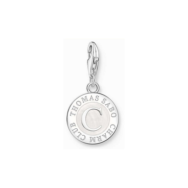 Miembro Thomas Sabo Charm Blanco Charmista Coin Plata Ref: 1998-007-14