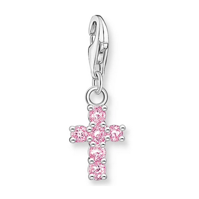 Thomas Sabo Colgante Charm cruz rosa plata Ref. 2032-051-9