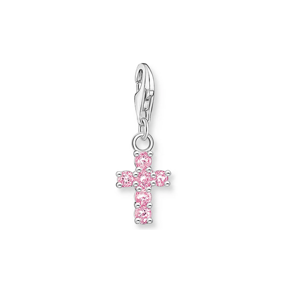 Thomas Sabo Colgante Charm cruz rosa plata Ref. 2032-051-9