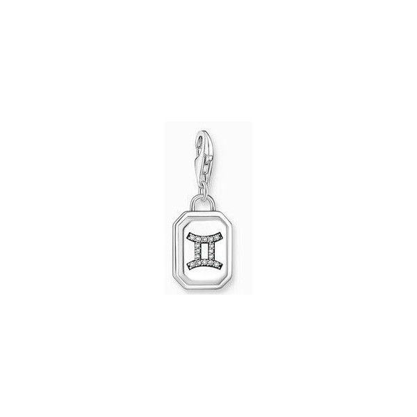 Charm de plata del signo del Zodiaco Géminis con piedras Thomas Sabo Ref.2145-6413-21