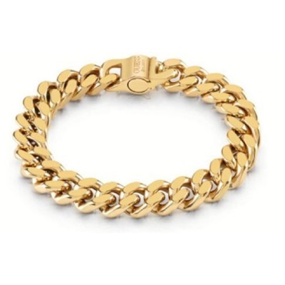 Guess pulsera caballero hype dorada Ref: UMB70053-S