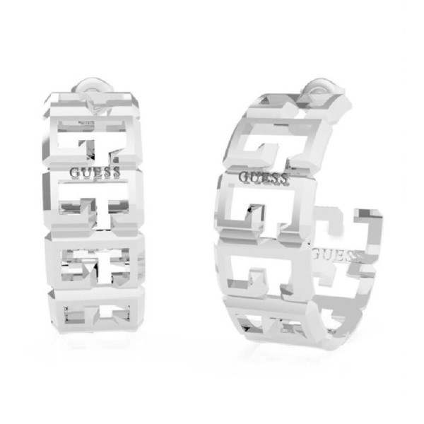 Guess pendientes mujer aros acero 30mm multi g logo hoops rh Ref: UBE70078