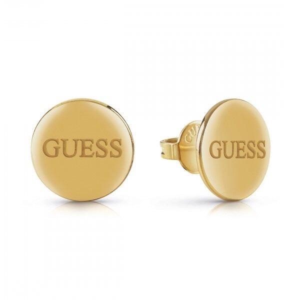 Guess pendientes caballero acero dorado knight flower Ref: UME70009