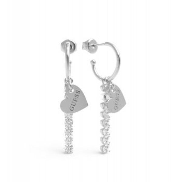 Guess pendientes mujer acero heart to heart Ref: JUBE01079JWRHT-U