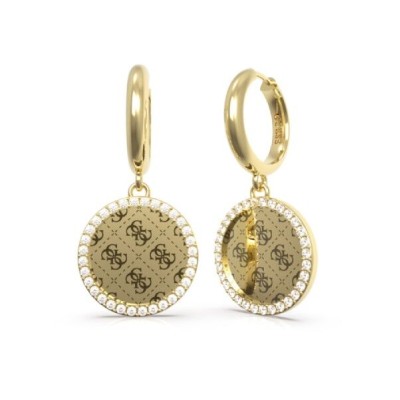 Guess pendientes mujer acero dorado round harmony Ref: JUBE01158JWYGT-U
