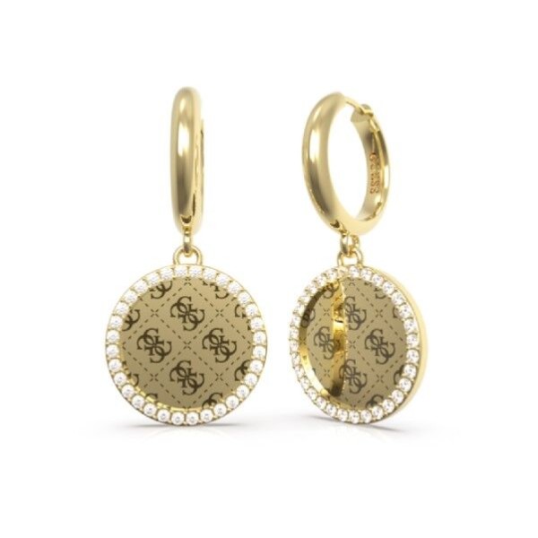 Guess pendientes mujer acero dorado round harmony Ref: JUBE01158JWYGT-U