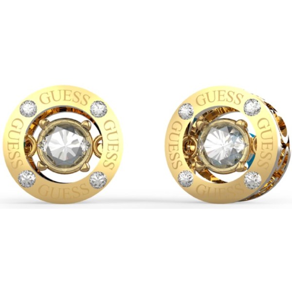 Guess pendientes mujer acero dorado solitaire Ref: JUBE01464JWYGT-U