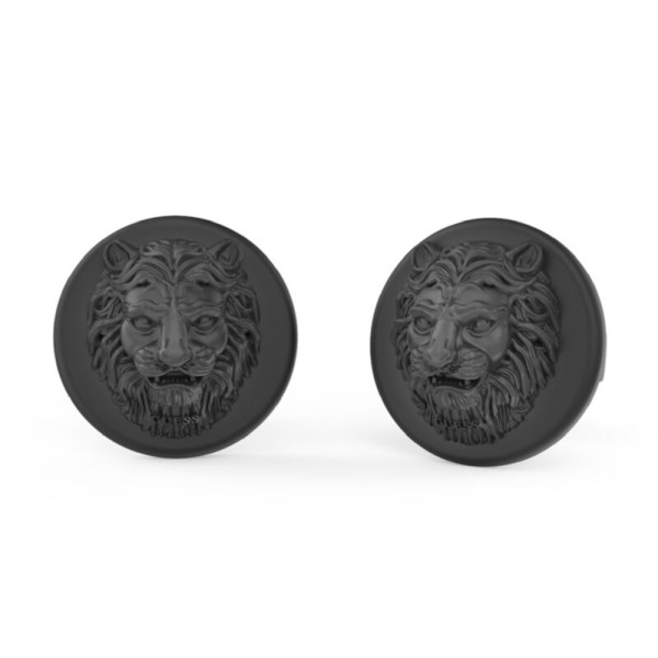 Guess pendientes caballero acero negro lion king Ref: JUME01319JWGMT-U