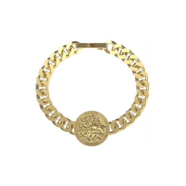 Pulsera Guess Caballero Lion King Dorado Ref: JUMB03008JWYGS