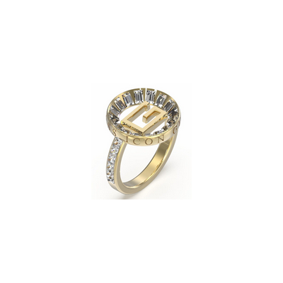 Anillo Guess Mujer Icon Acero Dorado Ref: JUBR03013JWYG56